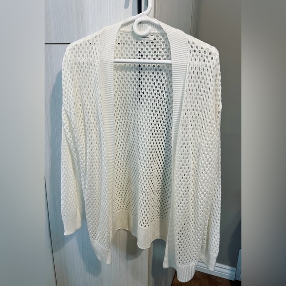 Maurices Sweaters - Maurices Women’s White Open-Knit Cardigan - Size XS